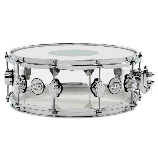 DW Design Series 5.5x14  Snare Drum - Clear Acrylic For Discount