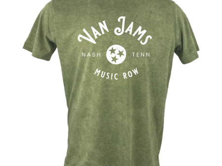 Van Jams - Classic Logo T-Shirt: Vintage Geen Cheap