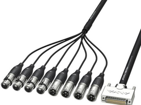 Alva AES25-4F4MPRO1 Digital AES EBU Breakout Cable, 1m Supply