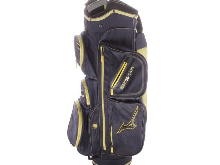 Mizuno Eight50-Cart Second Hand Cart Bag - Blue Yellow Online Hot Sale