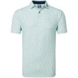 FootJoy Tweed Texture Pique Polo Shirt - Sea Glass Online now