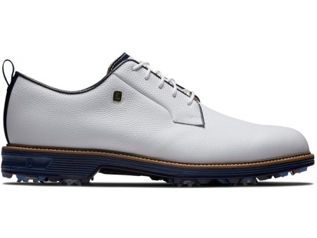 FootJoy Premiere Series Field Spiked Waterproof Shoes - White Navy Online now