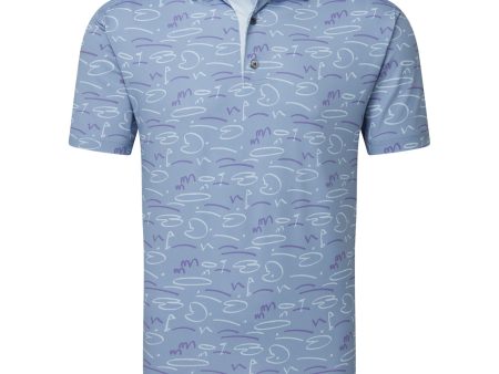 FootJoy Golf Course Doodle Print Polo Shirt - Storm Supply