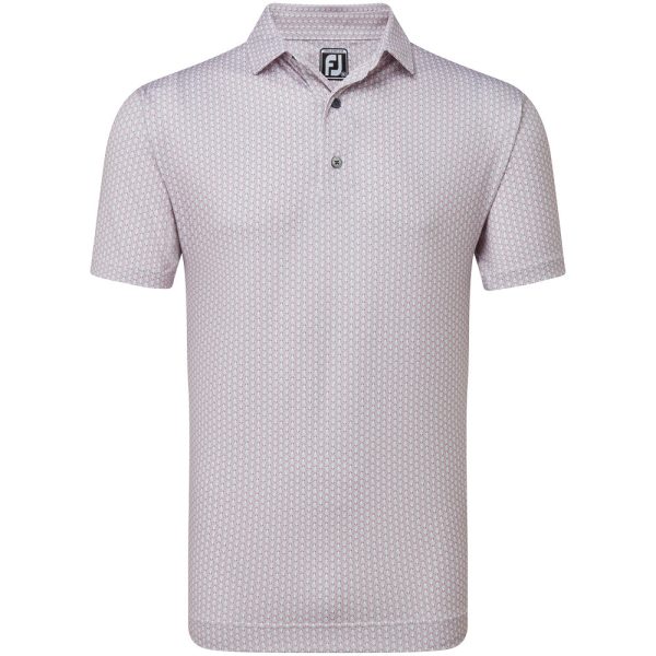 FootJoy Scallop Shell Foulard Polo Shirt - Light Pink Cheap