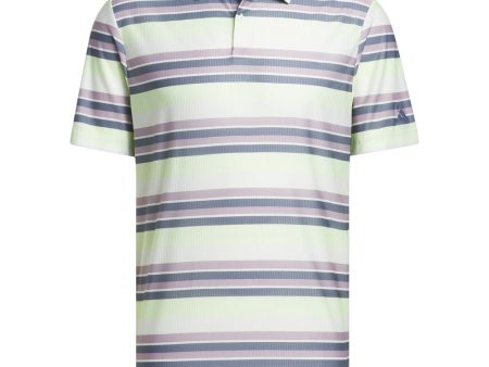 adidas Ult365 Heat.Rdy Stripe Polo Shirt - Green Spark Fashion