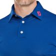 FootJoy Stretch Pique Solid Polo Shirt - Deep Blue Hot on Sale