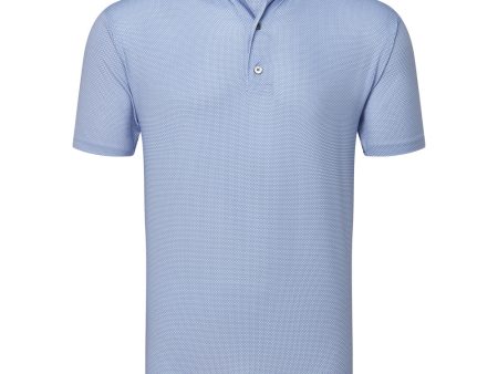 FootJoy Octagon Print Lisle Polo Shirt - Mist For Discount