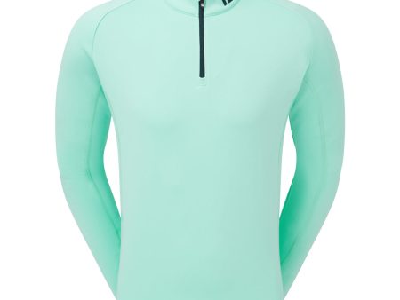 FootJoy Chill-Out 1 4 Zip Pullover - Sea Glass Discount