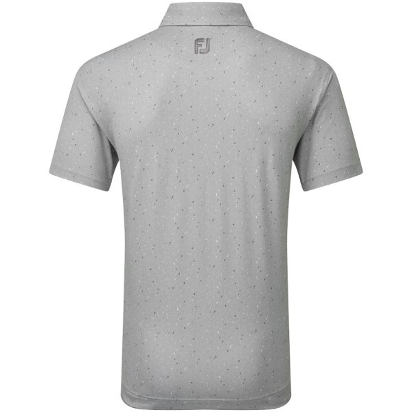 FootJoy Tweed Texture Pique Polo Shirt - Grey Cliff Fashion