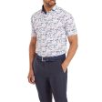 FootJoy Golf Course Doodle Print Polo Shirt - White Fashion