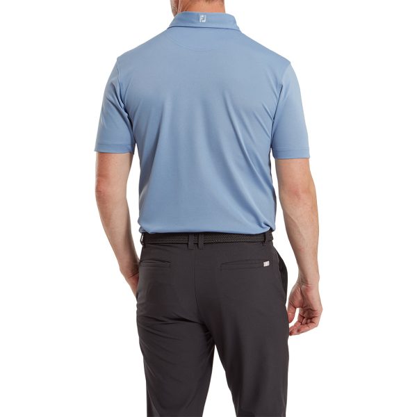 FootJoy Stretch Pique Solid Polo Shirt - Storm For Discount