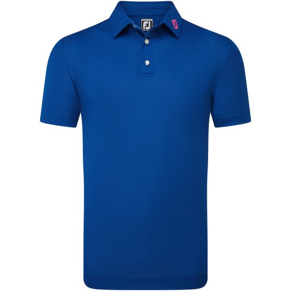 FootJoy Stretch Pique Solid Polo Shirt - Deep Blue Hot on Sale