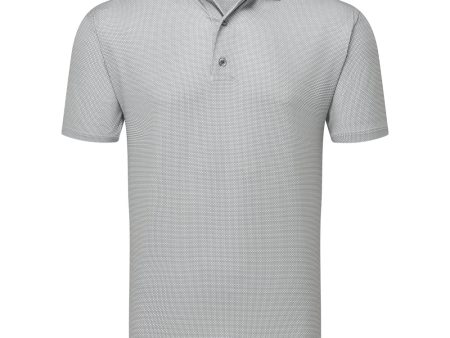 FootJoy Octagon Print Lisle Polo Shirt - White Online now