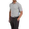 FootJoy Tweed Texture Pique Polo Shirt - Grey Cliff Fashion