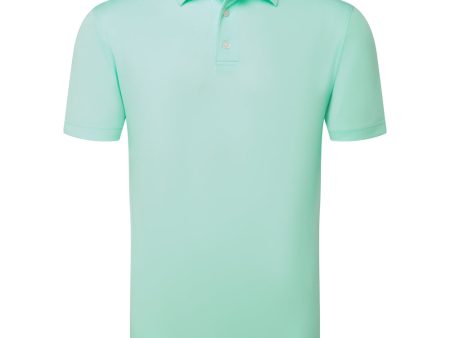 FootJoy Stretch Pique Solid Polo Shirt - Sea Glass For Cheap