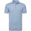 FootJoy Painted Floral Lisle Polo Shirt - Storm Hot on Sale