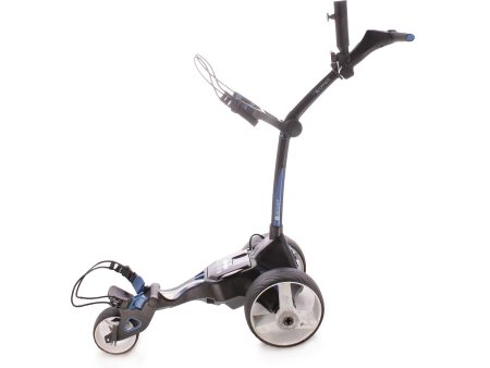 Motocaddy M5 Connect 18 Hole Lithium Second Hand Golf Trolley - Gunmetak Blue For Sale